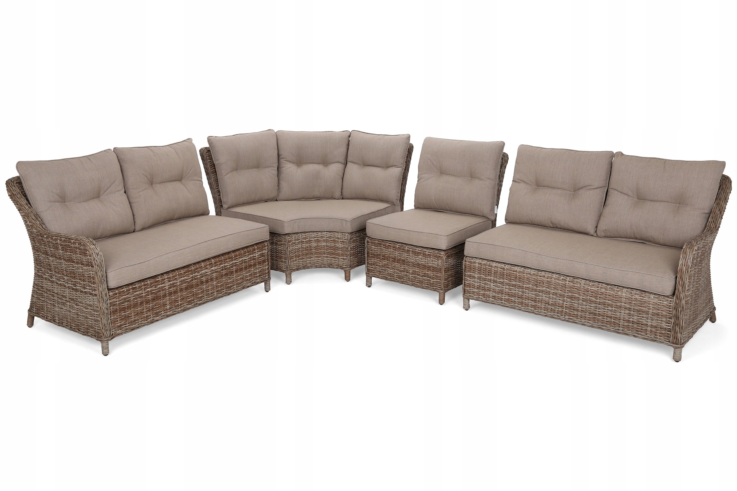 Garden furniture set rattan garden corner set Windsor beige Manufacturer HOME & GARDEN