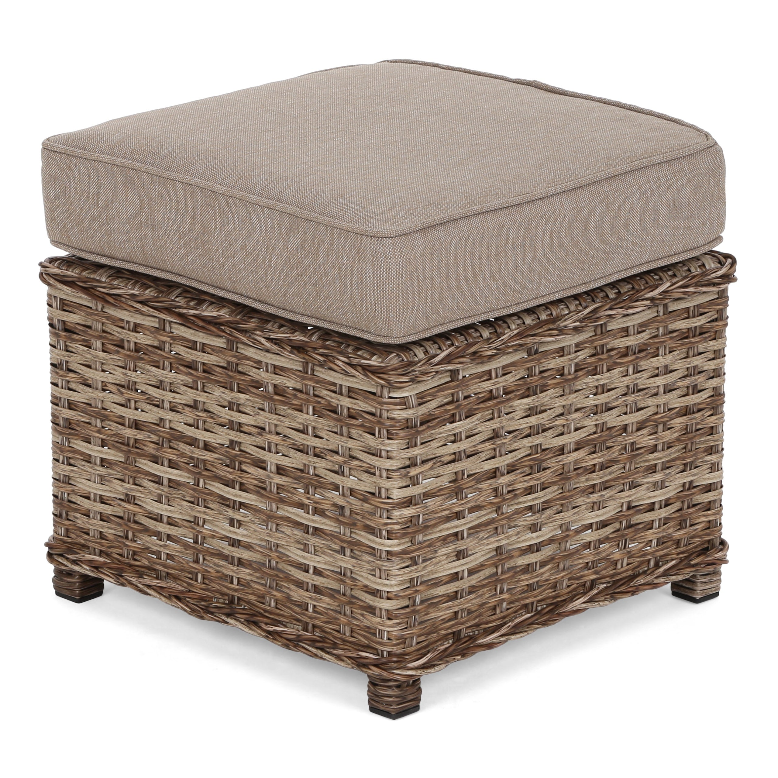 Garden furniture set rattan set for terrace garden Bergamo brown Main material synthetic rattan