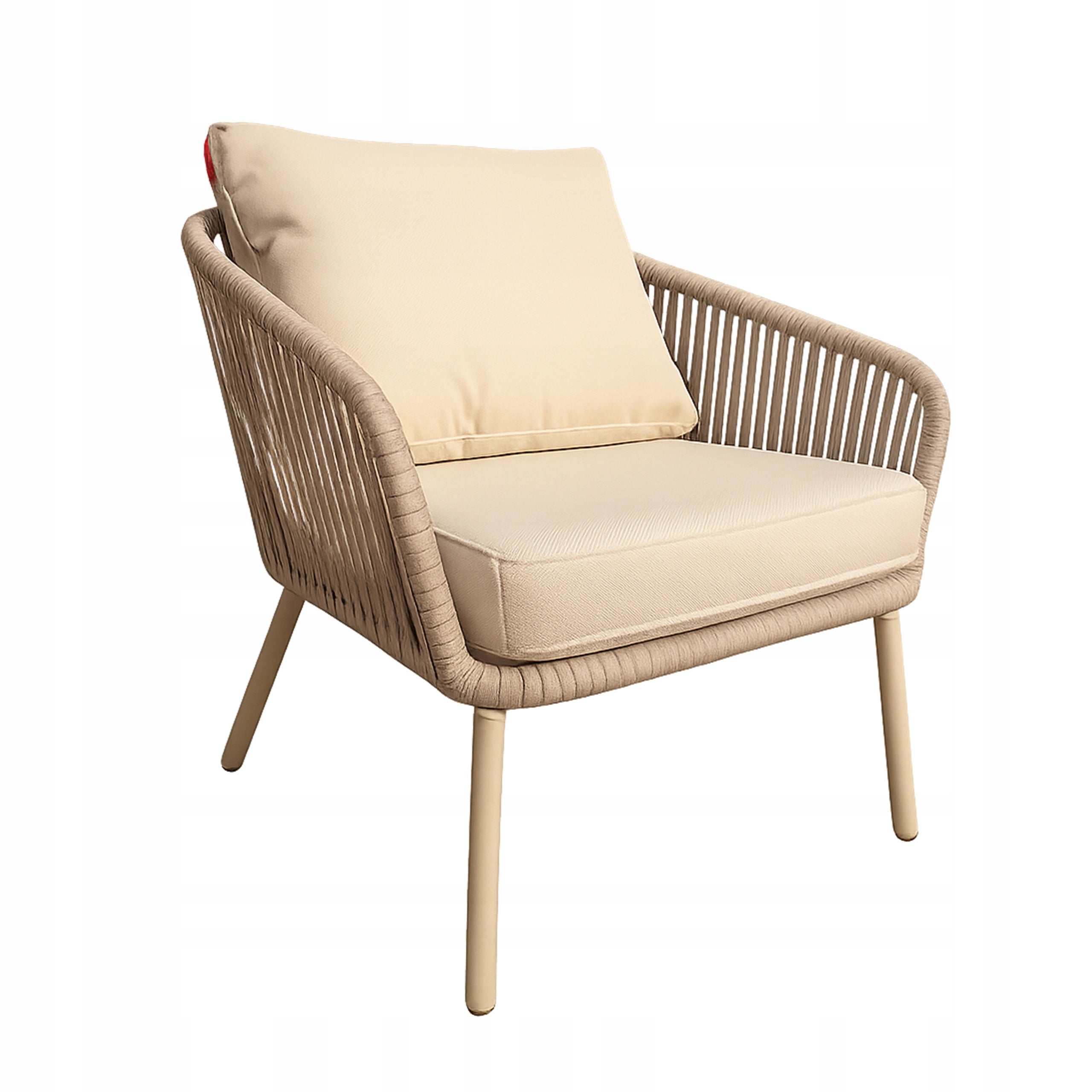 Garden furniture set table 2 chairs aluminum seats made of rattan EAN (GTIN) 5907265026637
