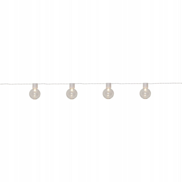 Garden garland 16 LED lights PARTY white