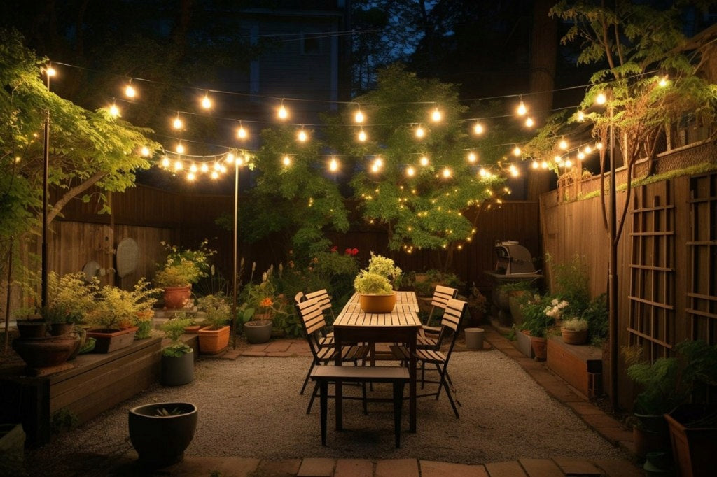 Garden garland 20m, 40xE27 IP65 (without bulbs) Brand Art