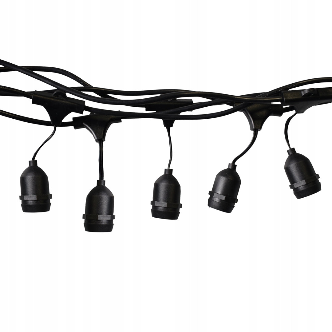 Garden garland for 15 bulbs E27 - 15 meters