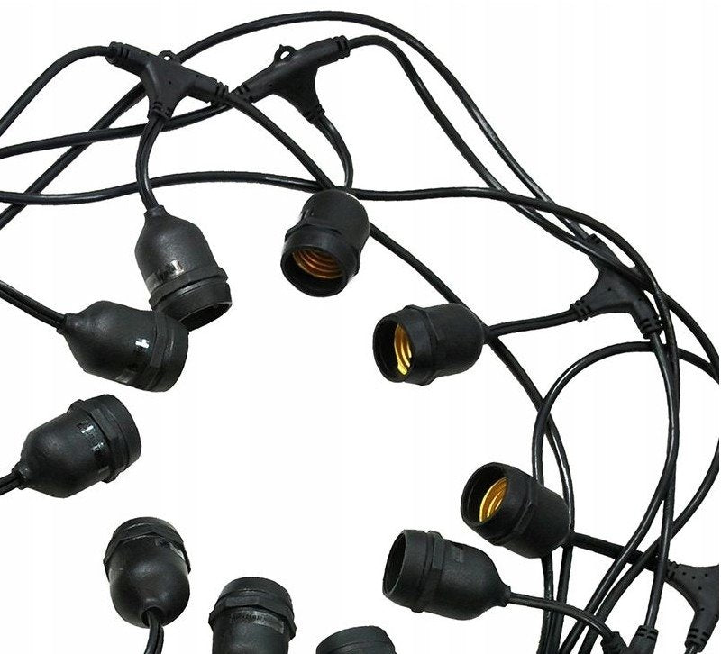 Garden garland light chain 5m 5pkt E27 black for garden EAN (GTIN) 5904292481545