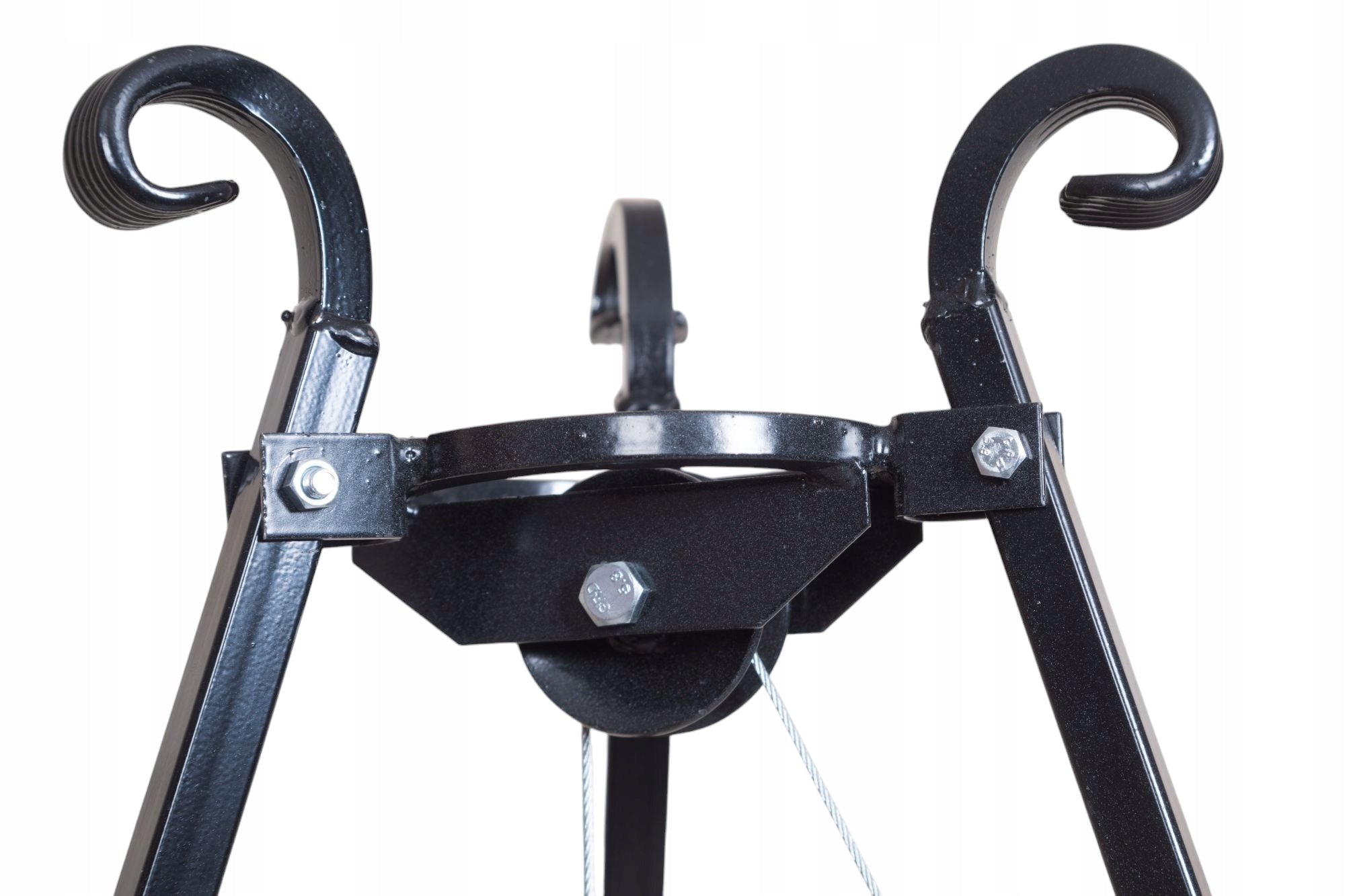 Garden grill tripod with grate | stainless steel 70 cm | adjustable Grate length 70 cm