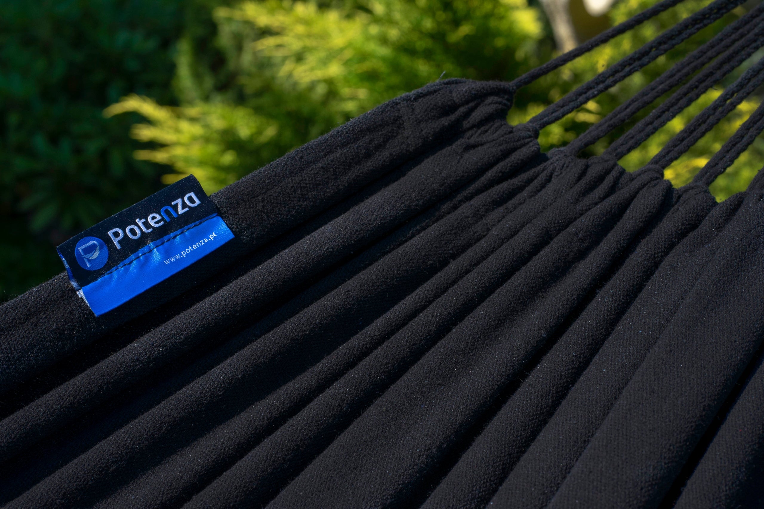 Garden hammock boho SANTIA 220x160 hammock with cords and cover POTENZA Kind hammock without rod