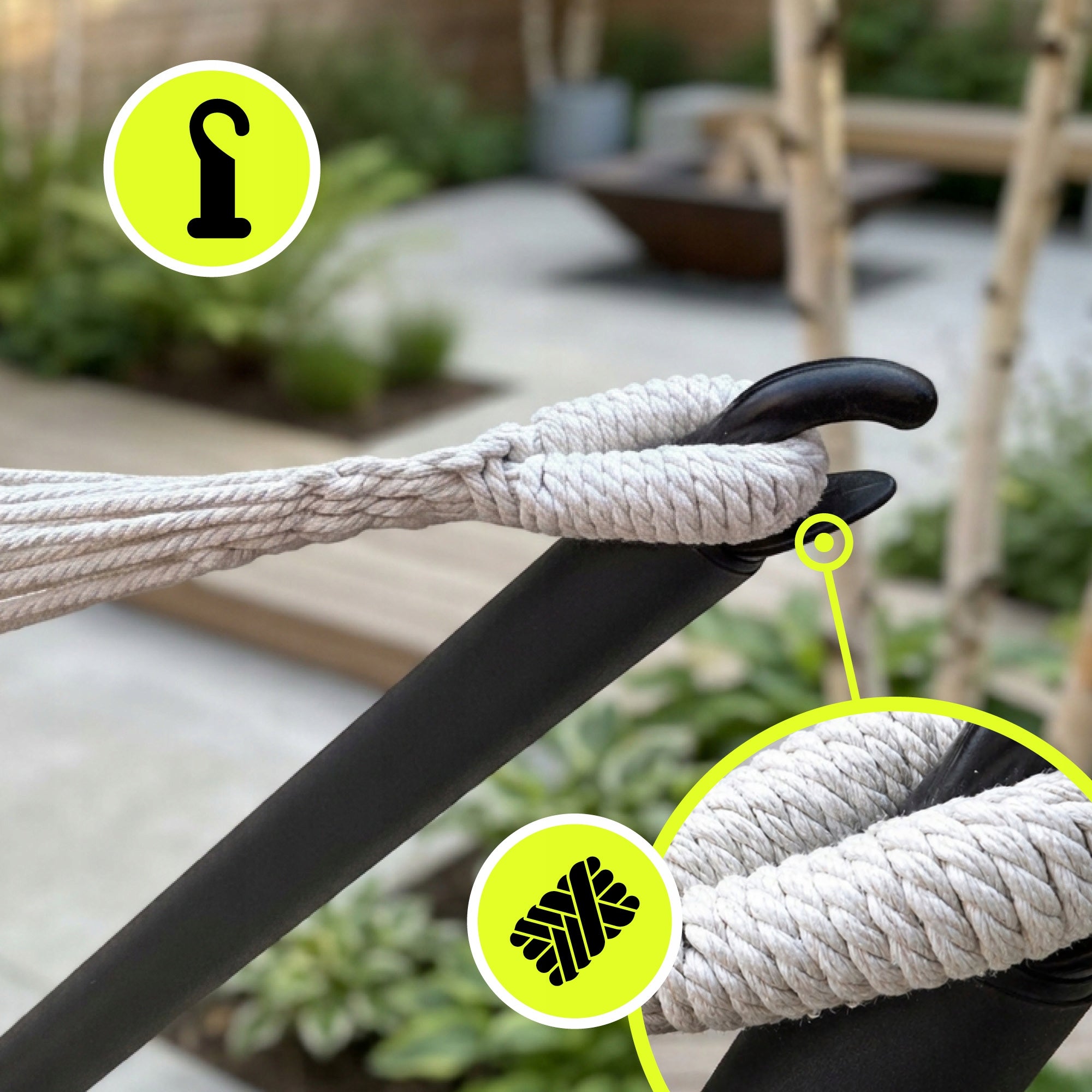 Garden hammock + metal frame set – ready relaxation zone Manufacturer HyperMotion