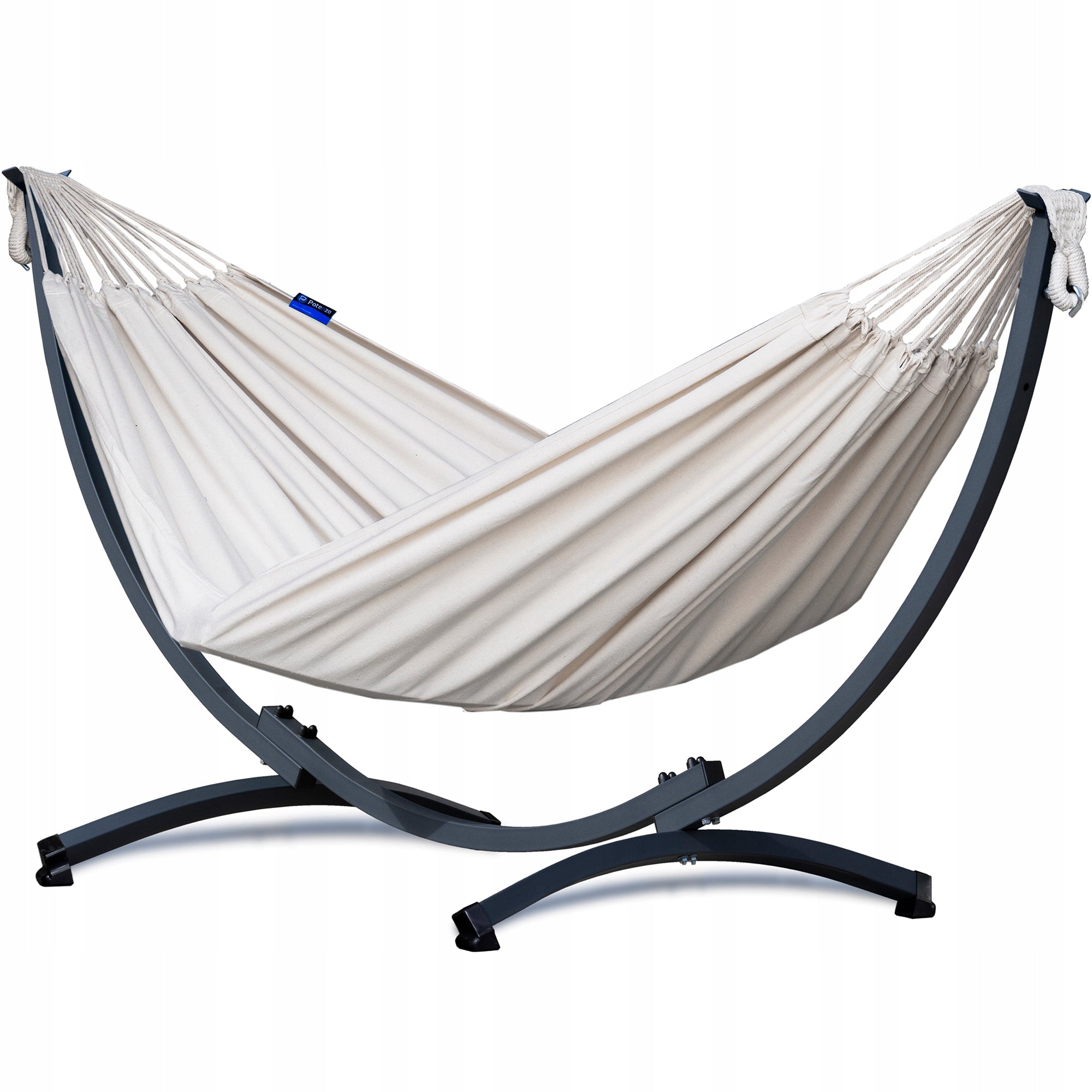 Garden hammock + steel frame up to 200 kg hammock set POTENZA