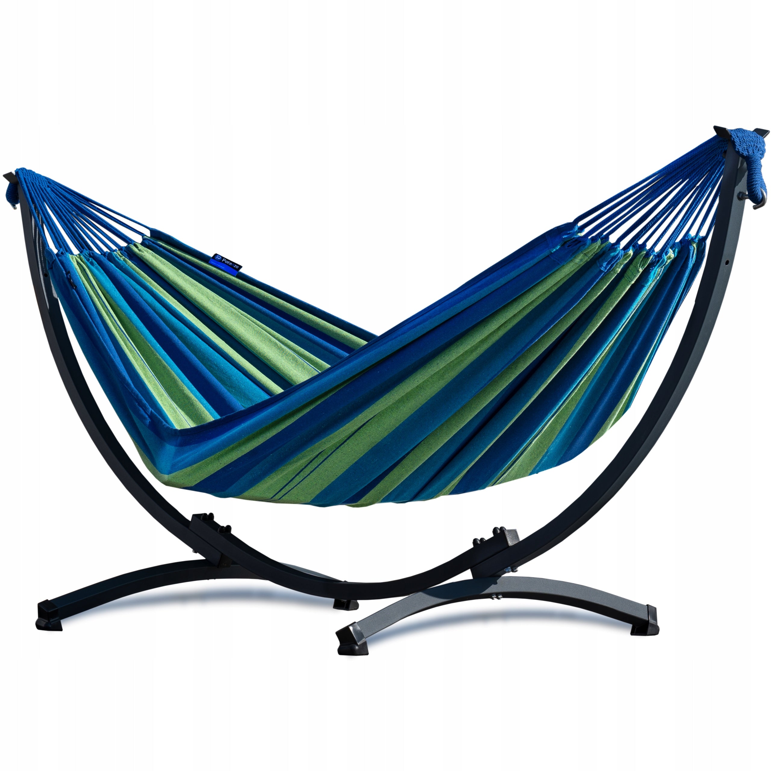 Garden hammock, terrace + steel frame COMPACT up to 200 kg SET POTENZA
