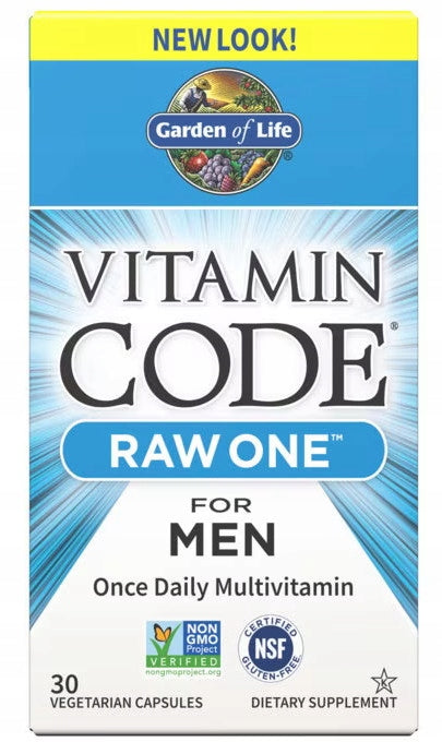 Garden of Life VITAMIN CODE RAW ONE FOR MEN 75 VegeCaps VITAMIN COMPLEX