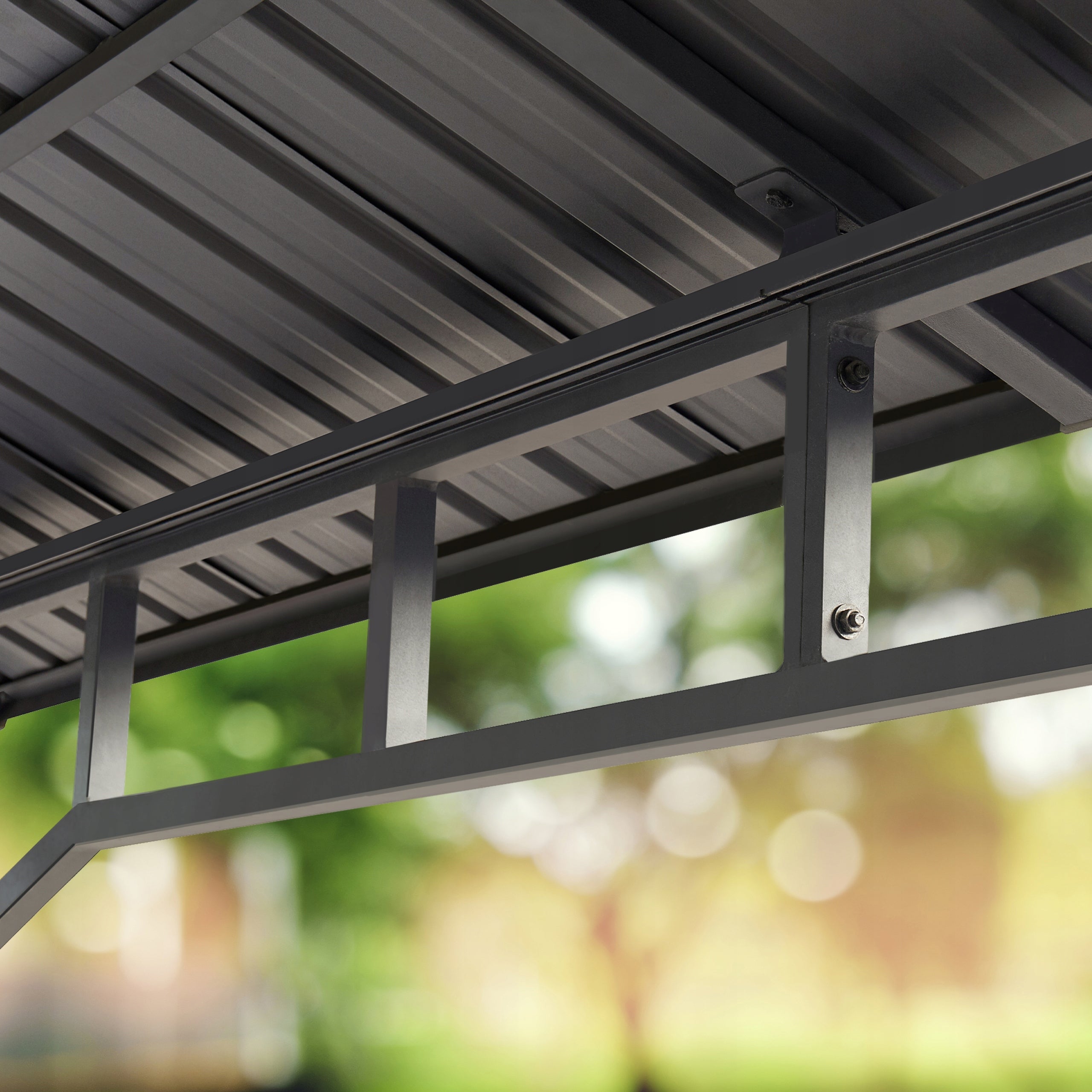 Garden pavilion Sunset Superior 3x3 m grey Season all-season