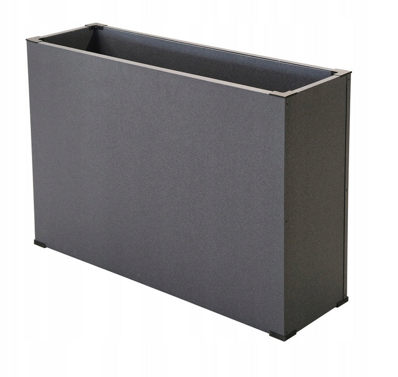 Garden planter 150x38x58 RAL 9005 black Color black