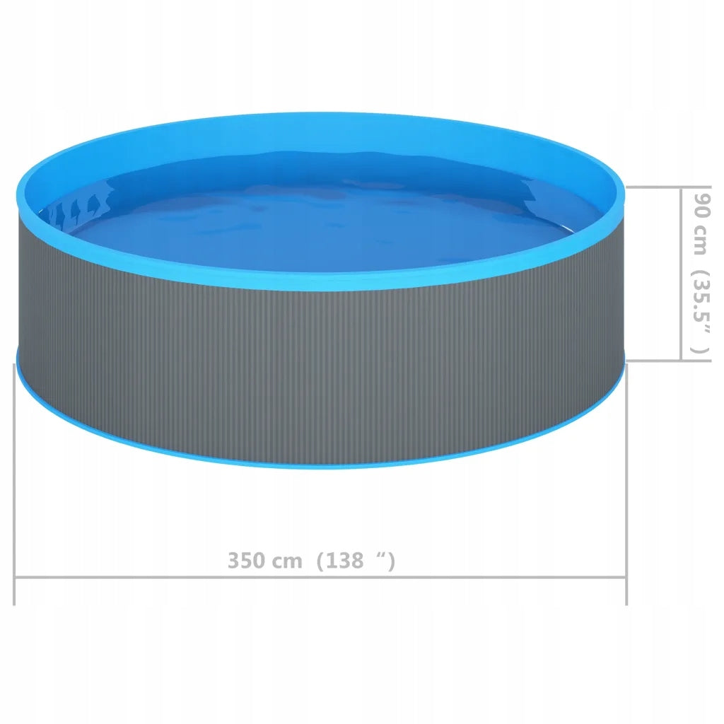 Garden pool, 350x90 cm, grey Manufacturer code 92808