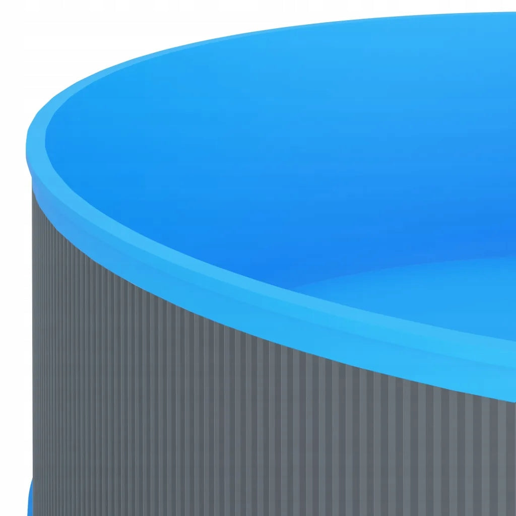 Garden pool, 350x90 cm, grey Volume 7200 l