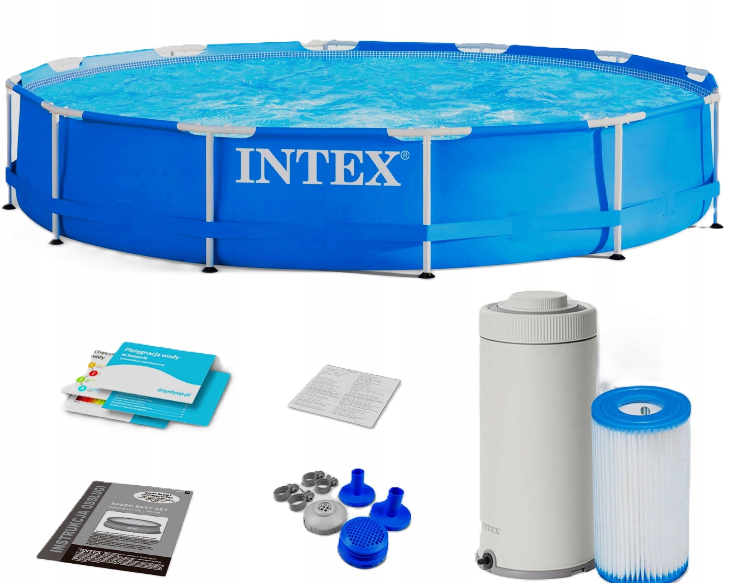 Garden pool 366 x 76 cm BY INTEX Metal Frame