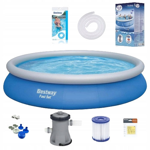 Garden pool Bestway 57313 FastSet 457x84 cm 9677L expansion