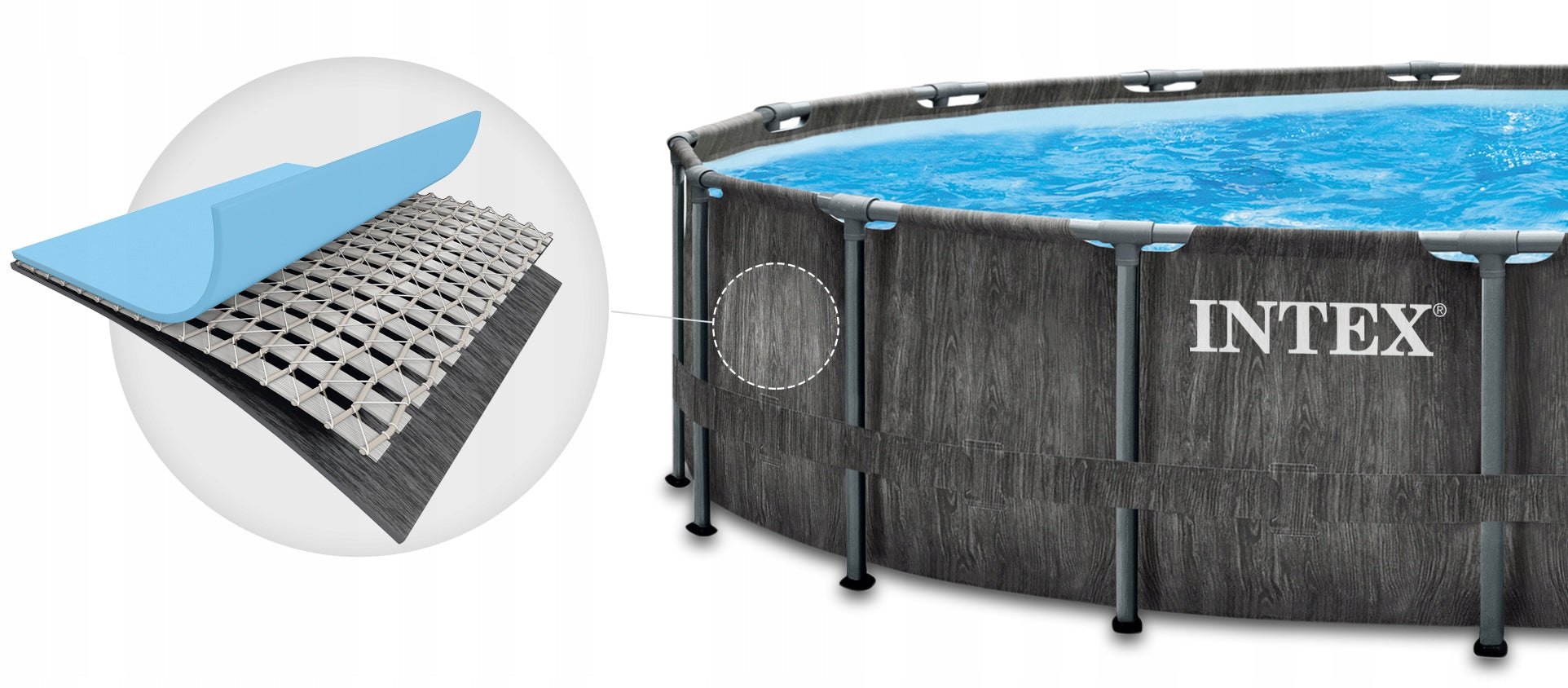 Garden pool INTEX 26744 549x122cm 21in1 Volume 24311 l