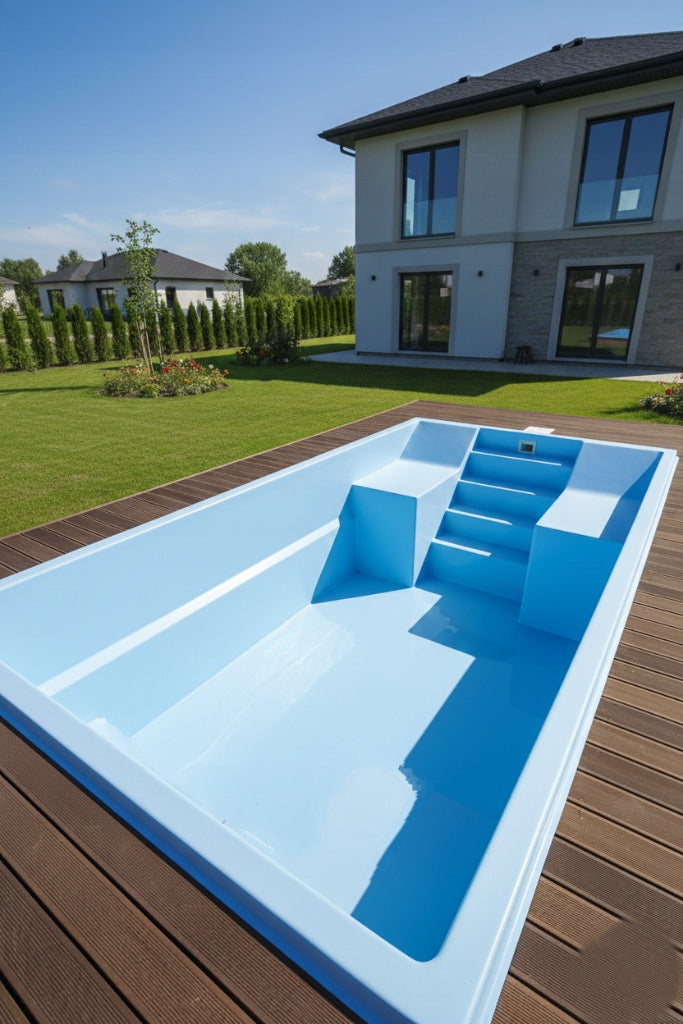 Garden pool LAGUNA 6 x 3 x 1,5 with couches EXCEPTIONAL PRICE Brand Blue Way