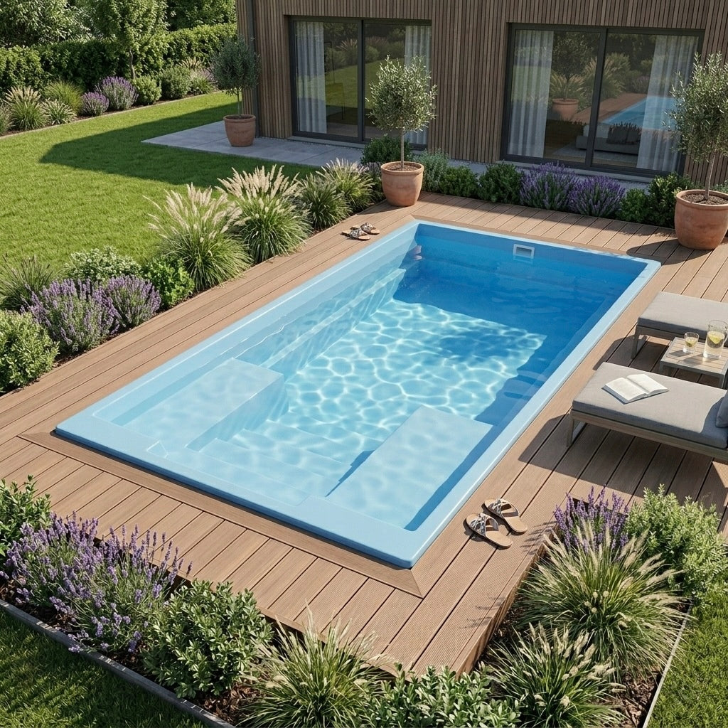 Garden pool LAGUNA 6 x 3 x 1,5 with couches EXCEPTIONAL PRICE Kind other
