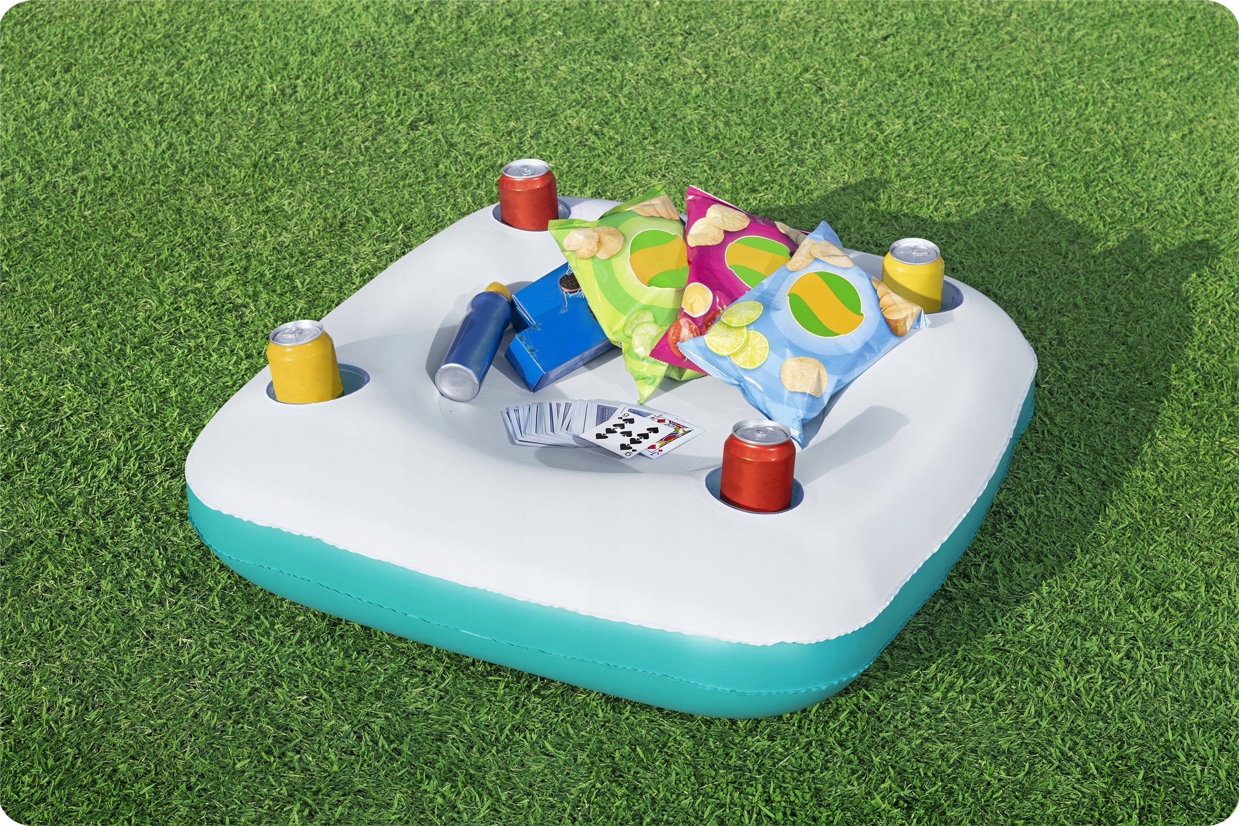 Garden pool inflatable family table for children 218x48cm Bestway Color blue