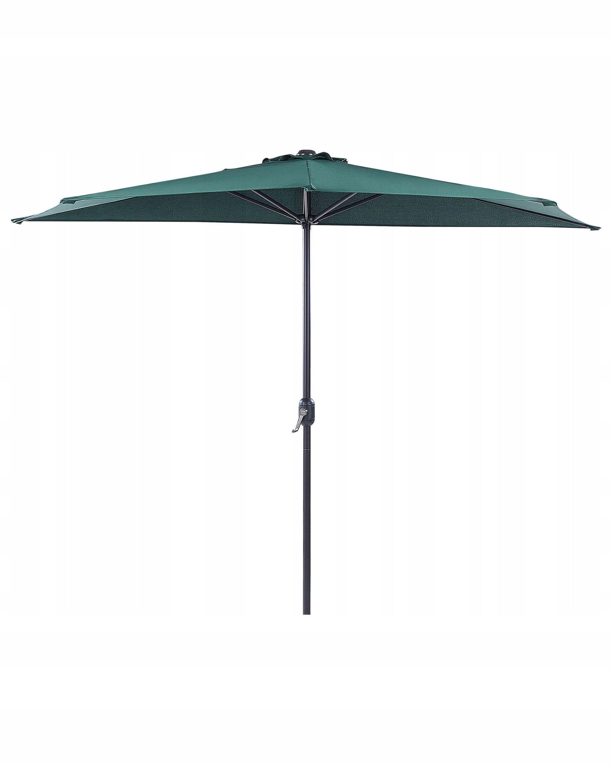 Garden semicircular umbrella 270 cm green