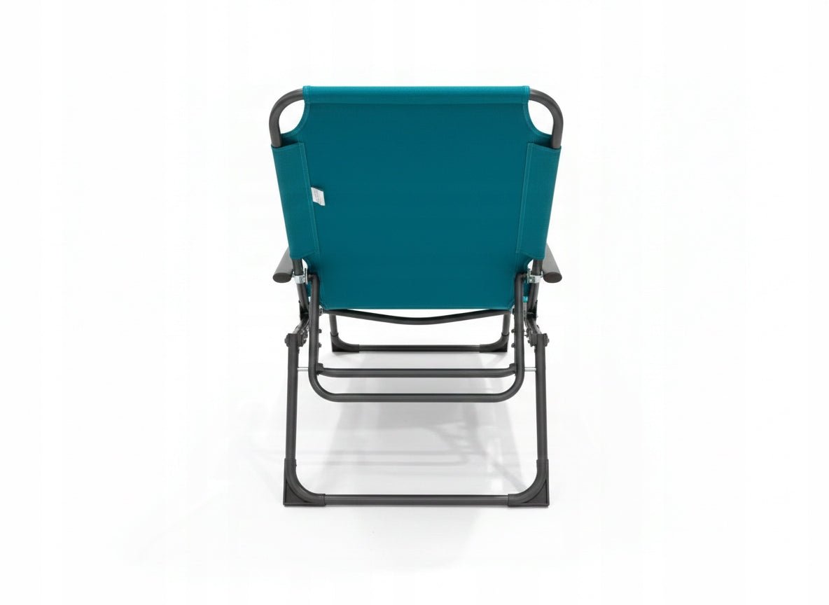 Garden sun lounger adjustable stable blue 188x55x28cm 120kg Length (longer side) 188 cm
