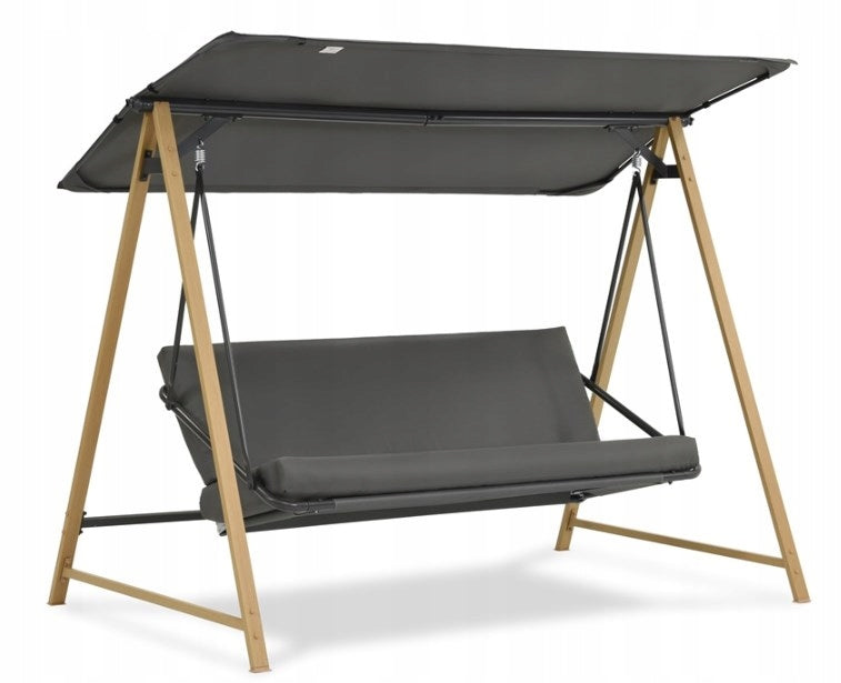 Garden swing ALASKA 3 seater folding with visor max 260kg