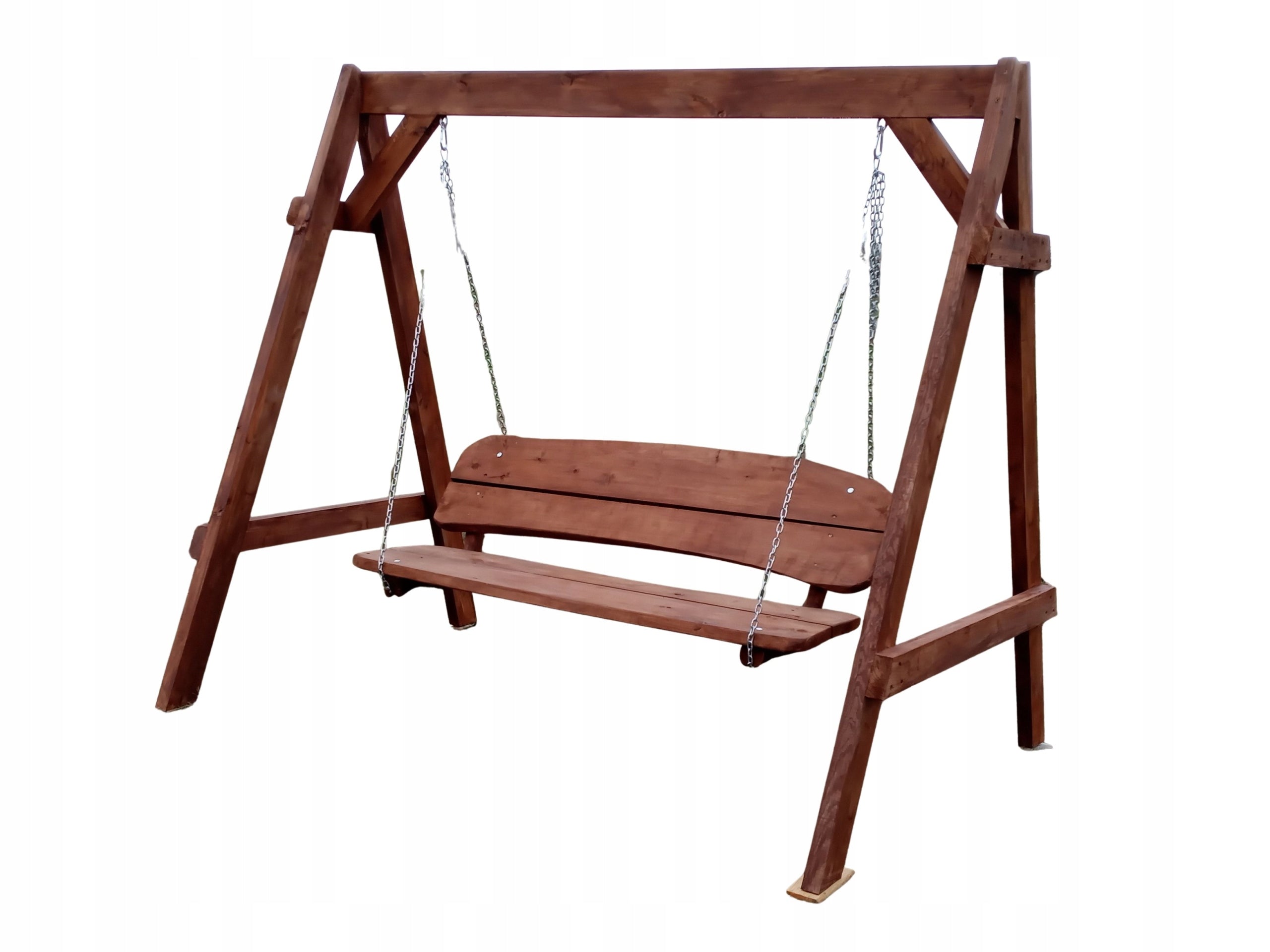 Garden swing. Massive garden furniture