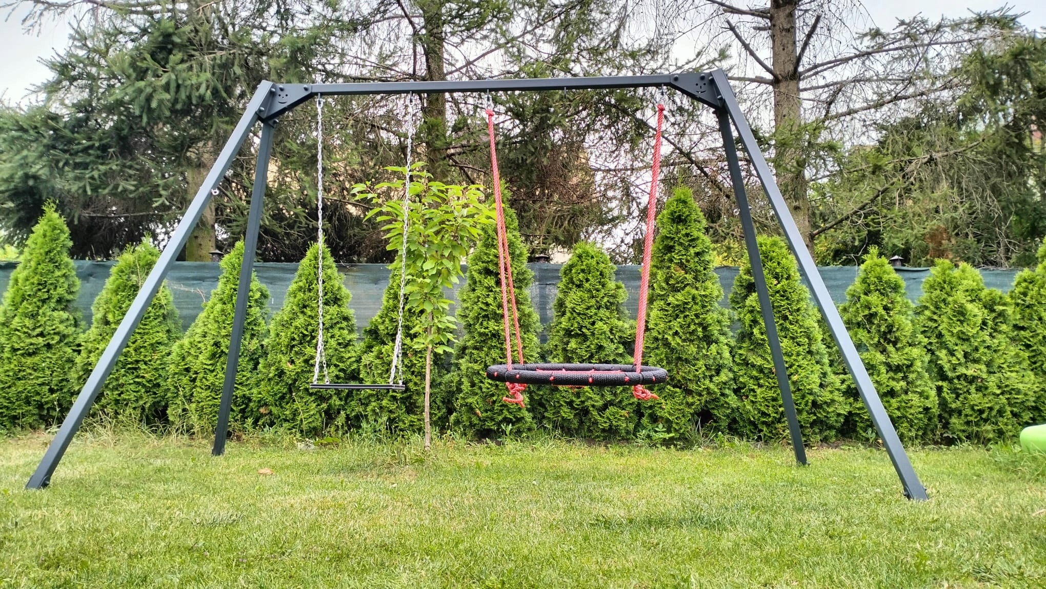 Garden swing double metal frame WITHOUT CONNECTIONS playground Manufacturer code 2800