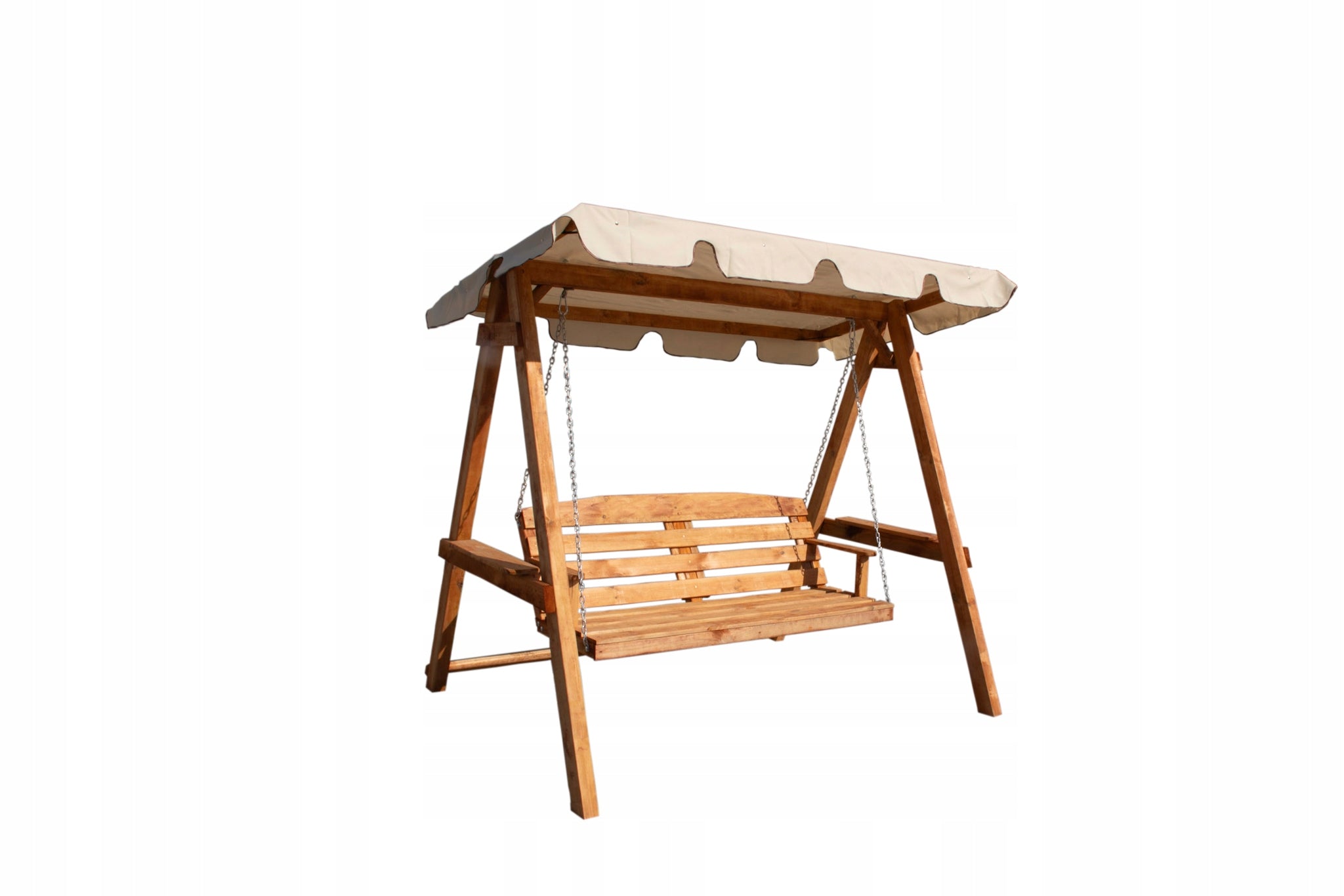 Garden swing wooden with visor furniture wood rocker 3 person hit Manufacturer code 5906849405264