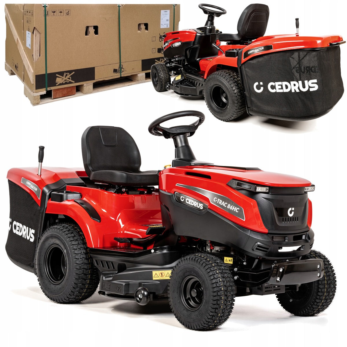 Garden tractor Mower 86cm Cedrus C-TRAC-86HC with basket 245L - HYDRO