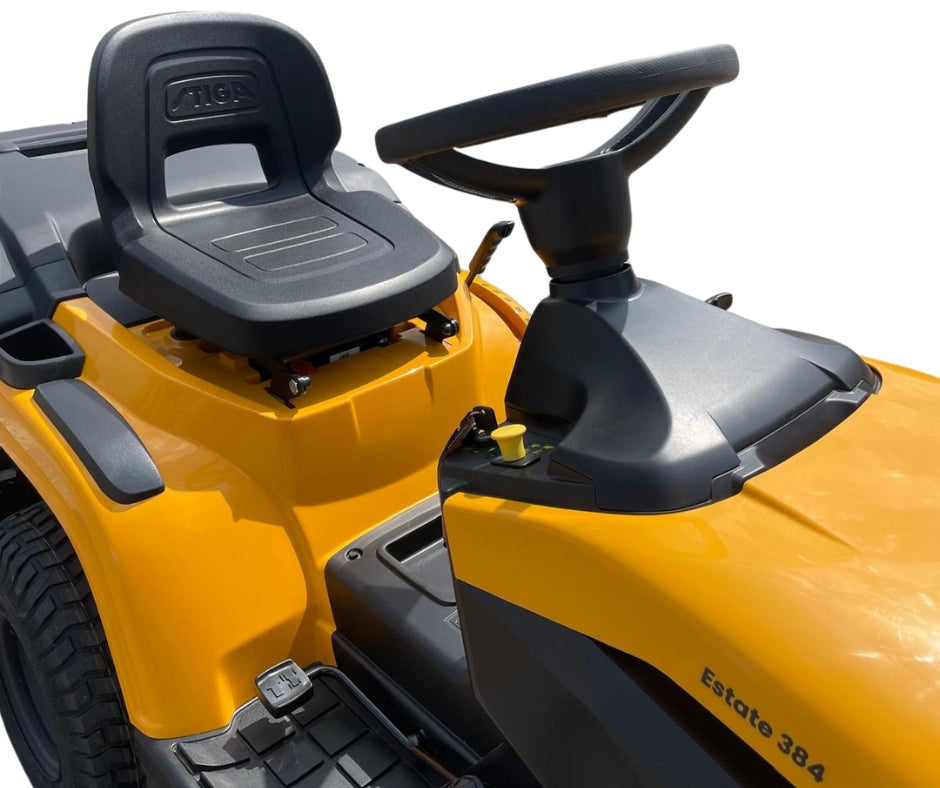 Garden tractor Stiga Estate 384SE VENDING MACHINE BLACK BASKET + ACCESSORIES Model ESTATE 384