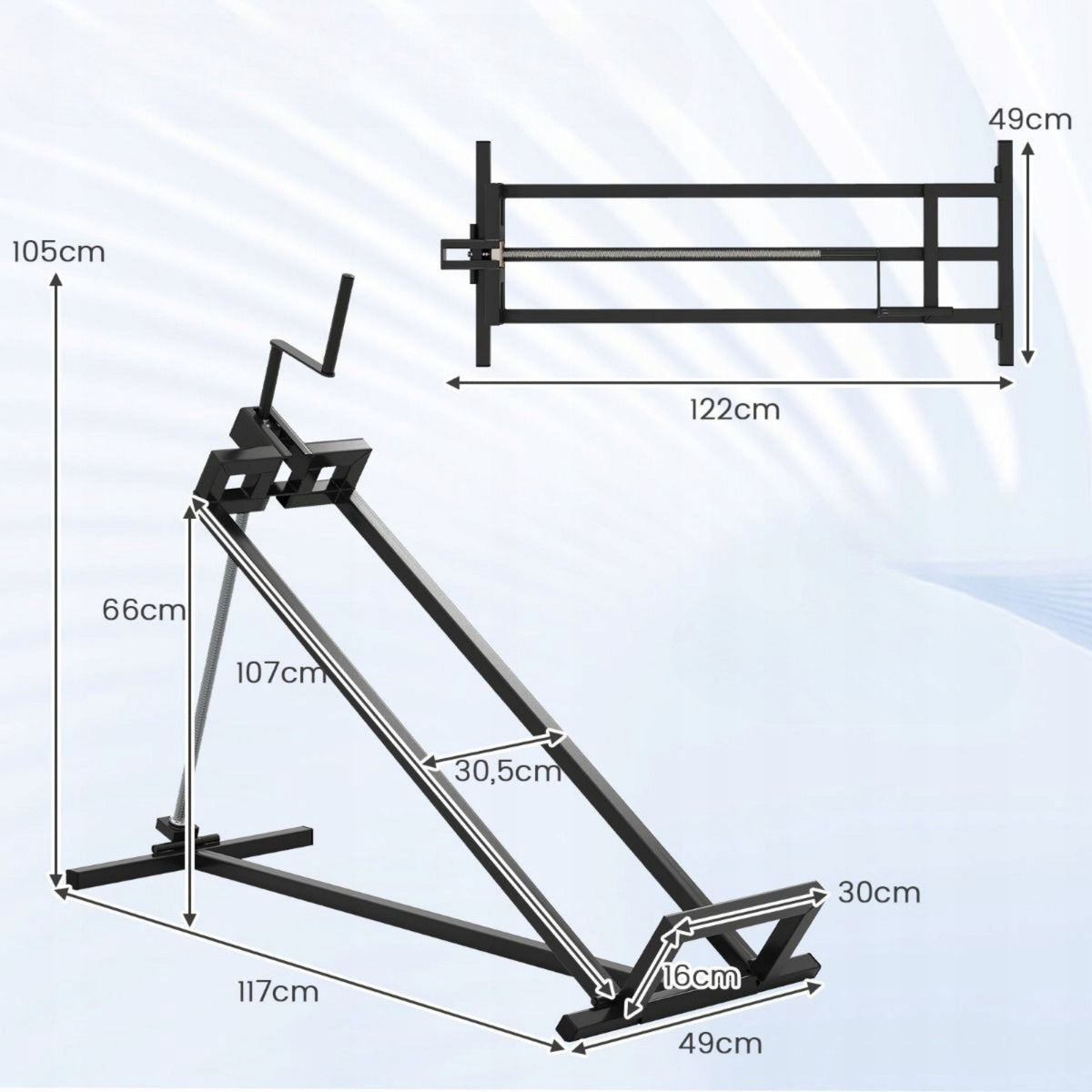 Garden tractor lift Adjustable lift up to 400 kg Lifting capacity 400 kg