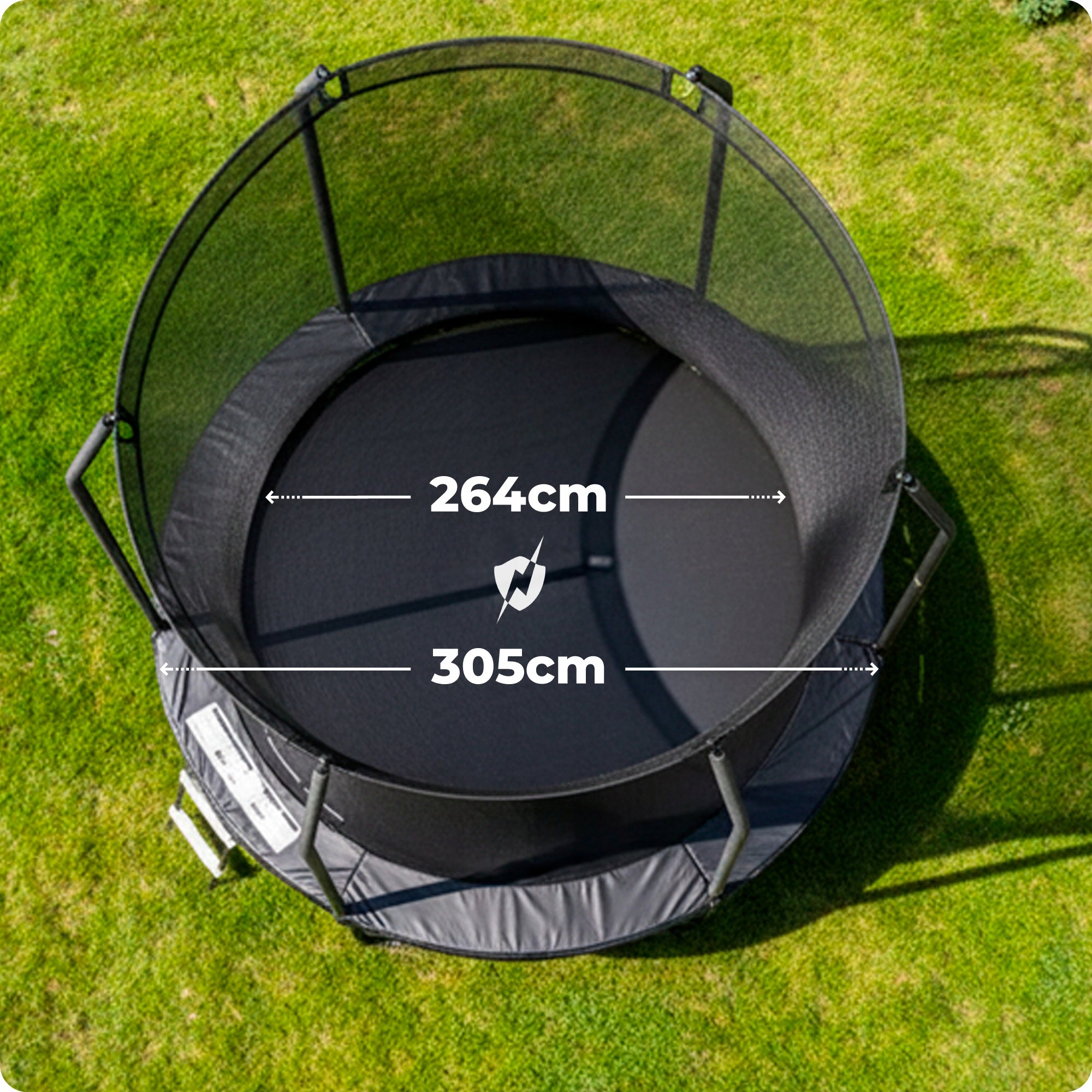 Garden trampoline 10ft 305CM professional for children Thunder Manufacturer code INSIDE-ELITE-10FT-BLACK