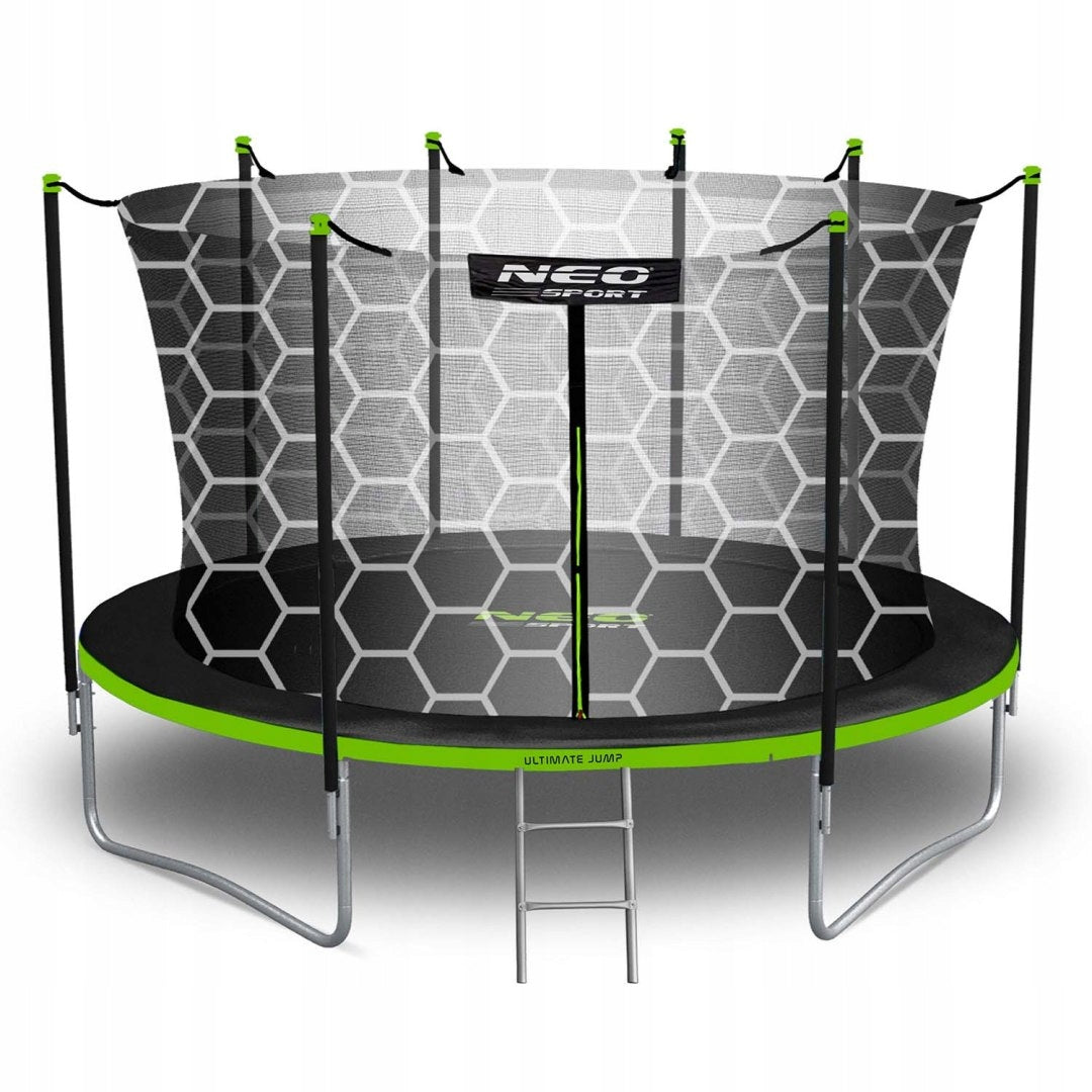 Garden trampoline 14ft/435cm with inner net and ladder Neo-Sport Packaging status original