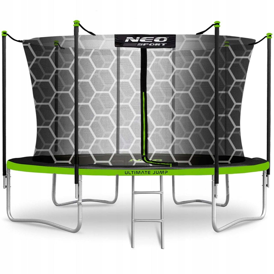 Garden trampoline 14ft/435cm with inner net and ladder Neo-Sport