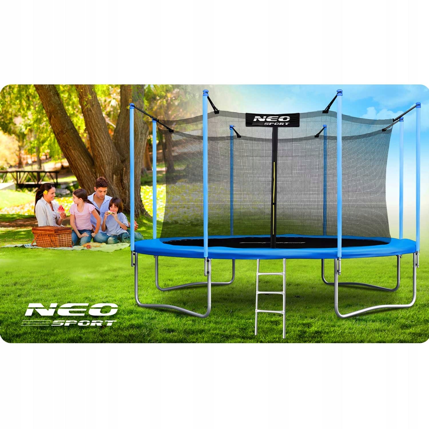 Garden trampoline 15ft/465cm with inner net and ladder NEO-SPORT Number of springs/ropes 1