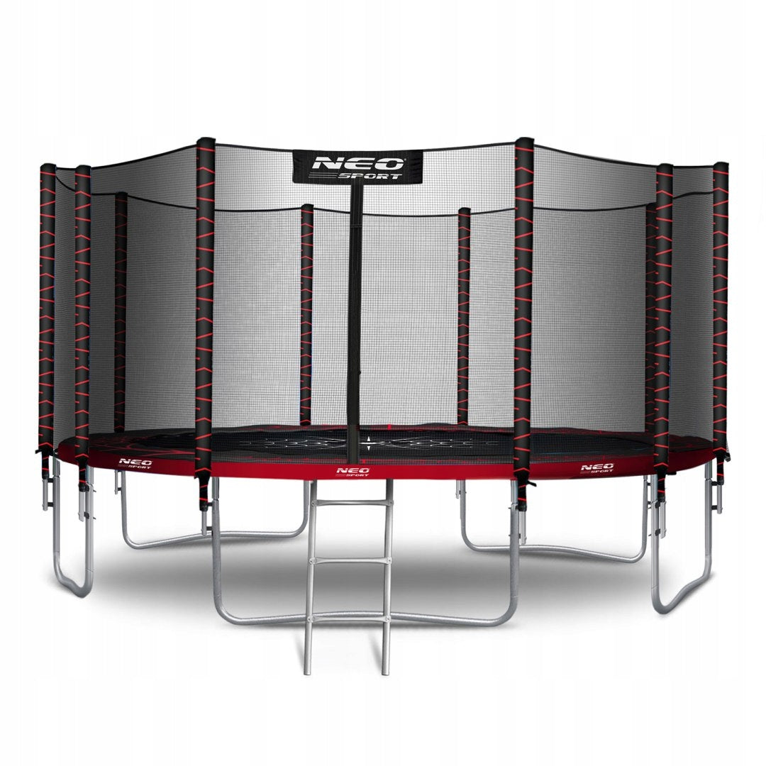 Garden trampoline 15ft/465cm with outdoor net and ladder Neo-Sport Packaging status original