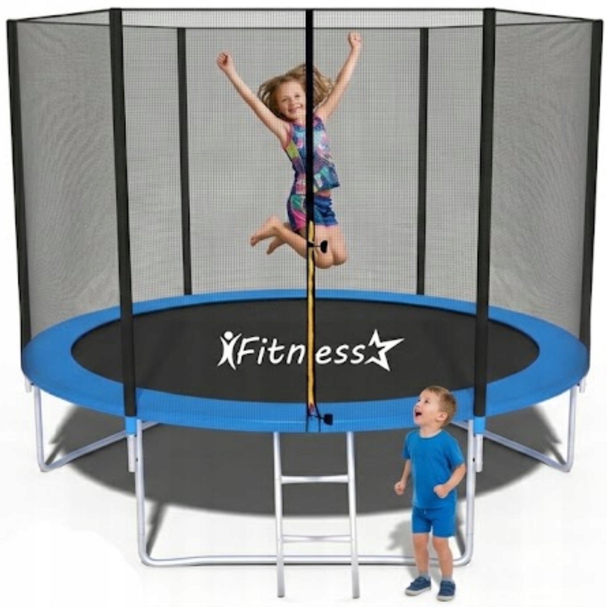 Garden trampoline 252 cm 8FT Fitness-Star 150 kg net ladder