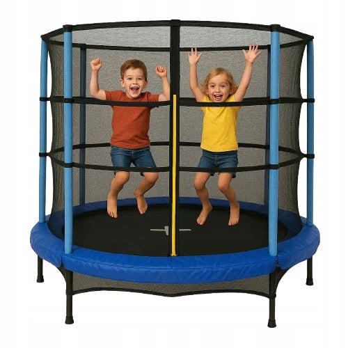 Garden trampoline 4,5ft 137cm for children fitnes solid safety net