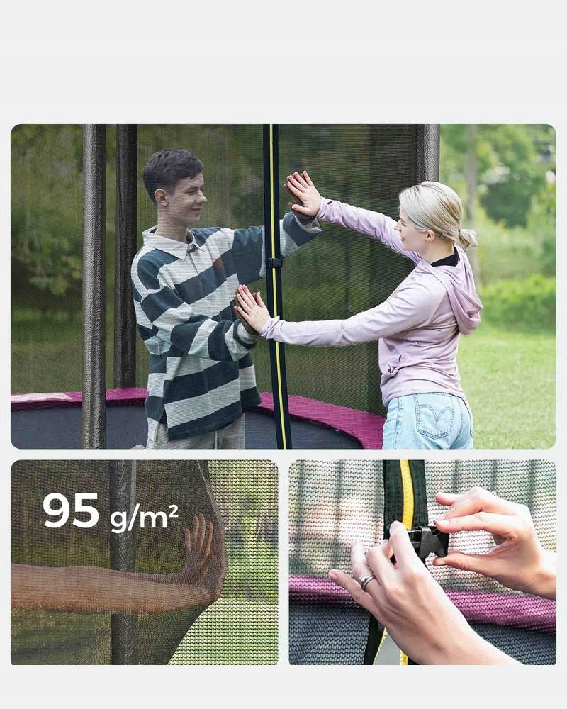 Garden trampoline Songmics - 183cm in diameter, with safety net Number of springs/ropes 36