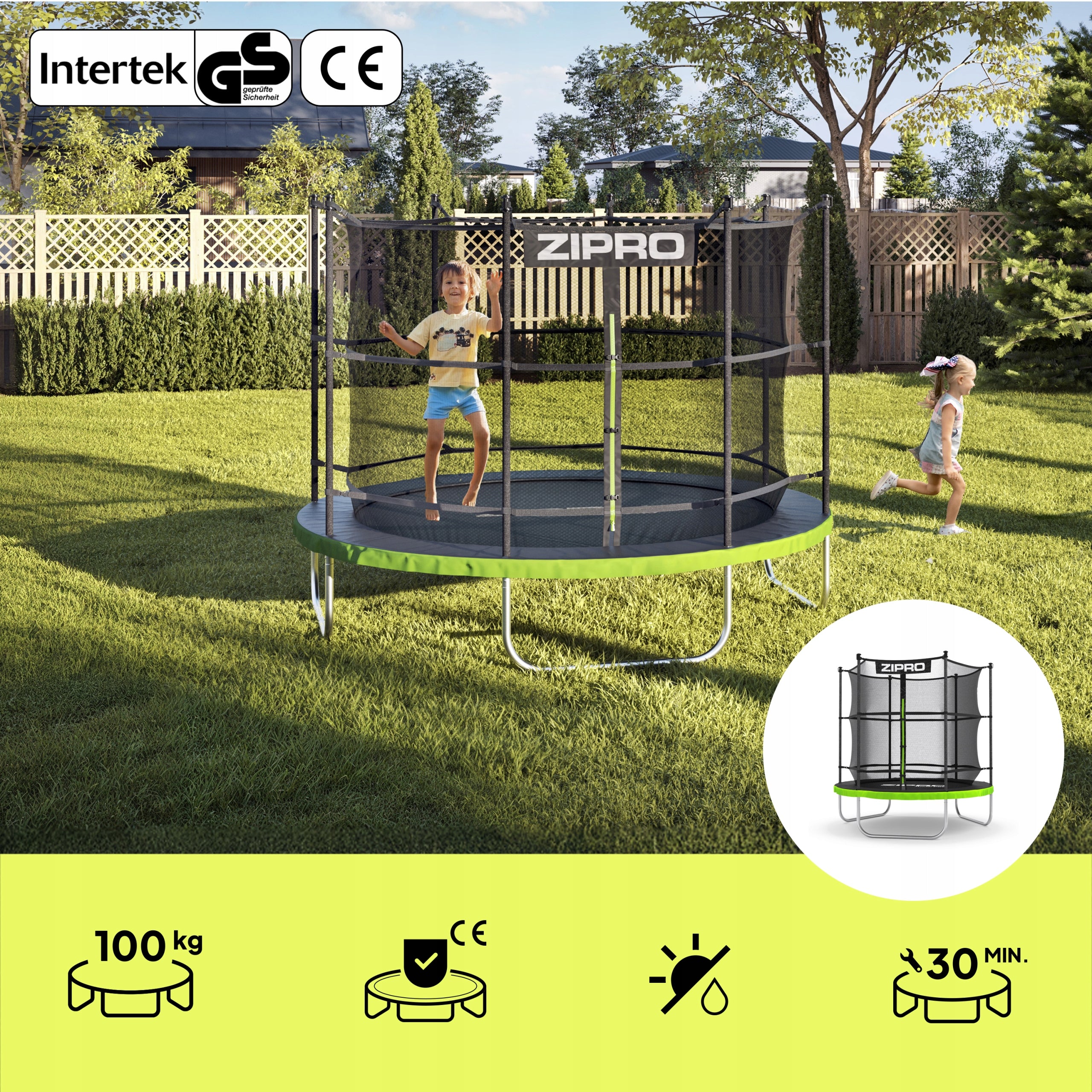 Garden trampoline for children with inner net 6FT 183cm - Zipro Manufacturer code 12578743
