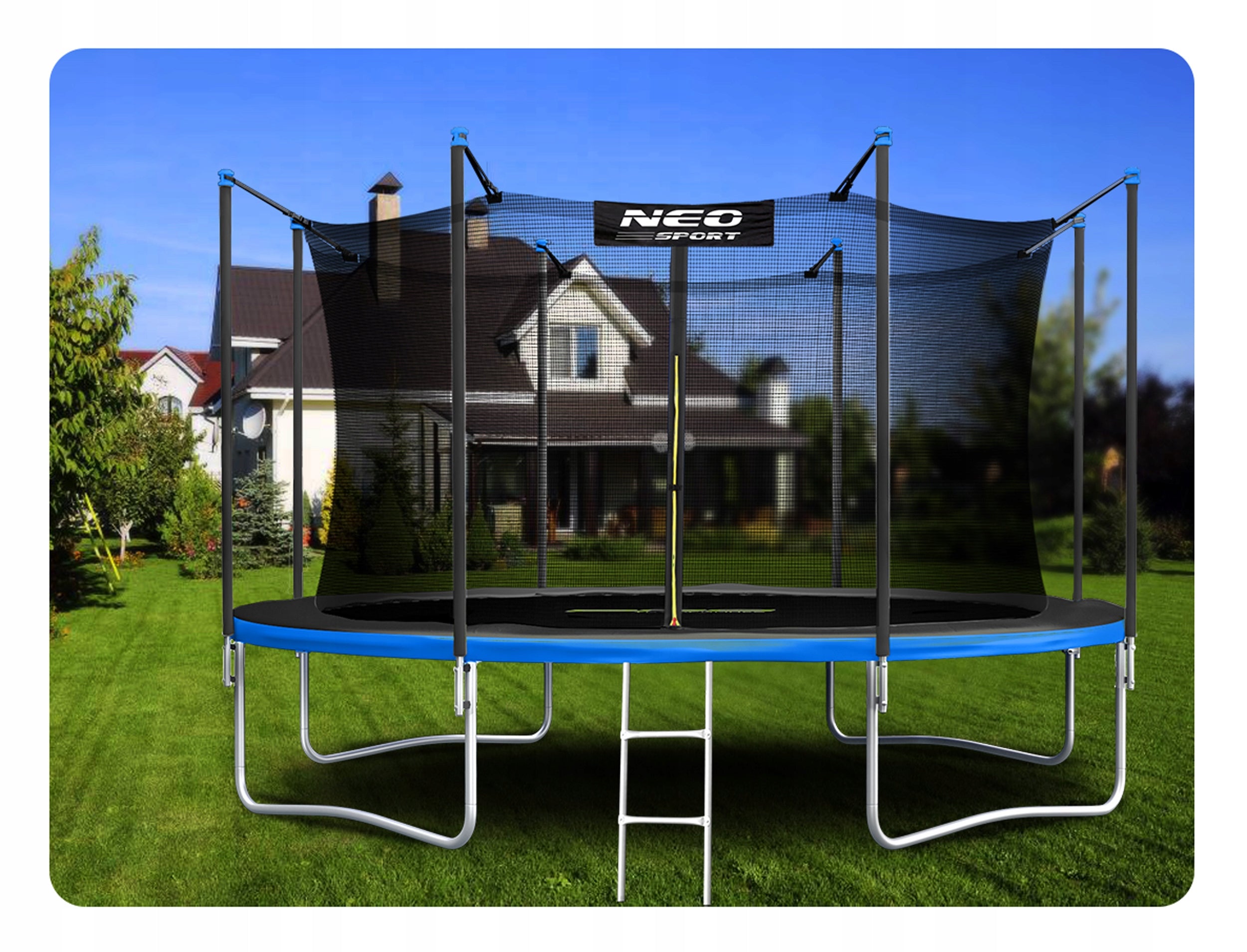 Garden trampoline with indoor net 404cm 13ft model 2025 Neosport Manufacturer code NS-13W241