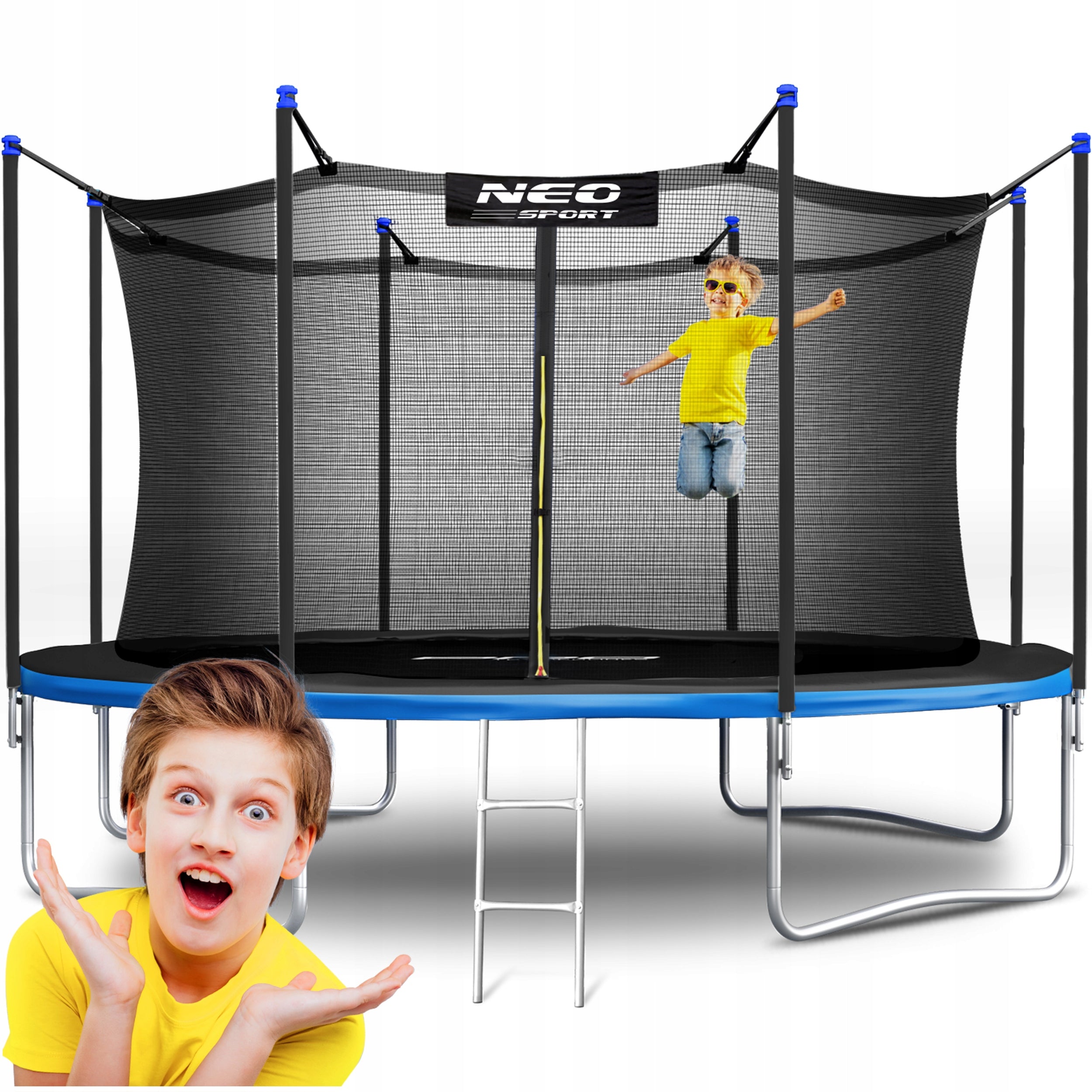 Garden trampoline with indoor net 435cm 14ft model 2025 Neosport EAN (GTIN) 5903890621087