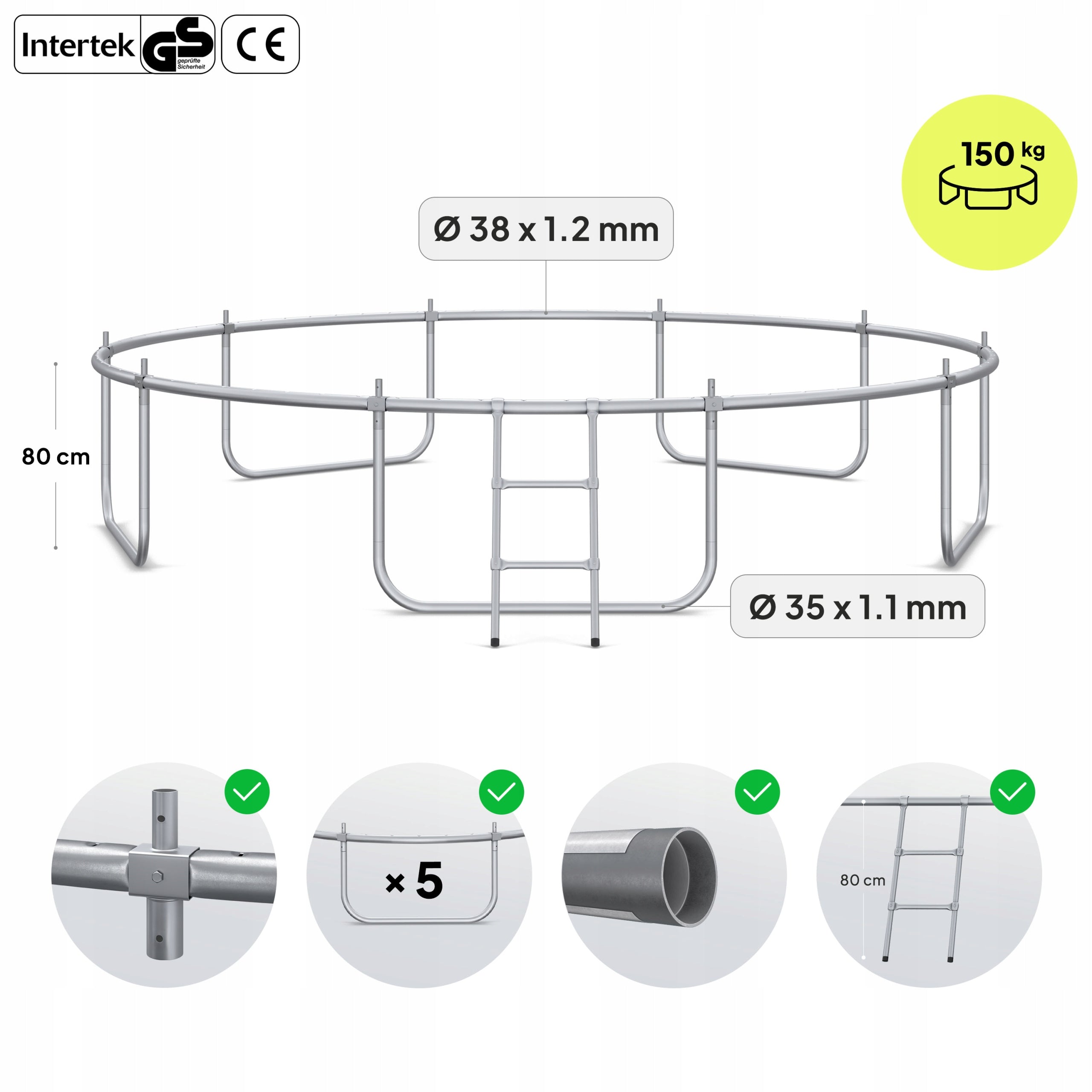 Garden trampoline with inner net for children 374cm 12FT - Zipro Manufacturer code 5941403