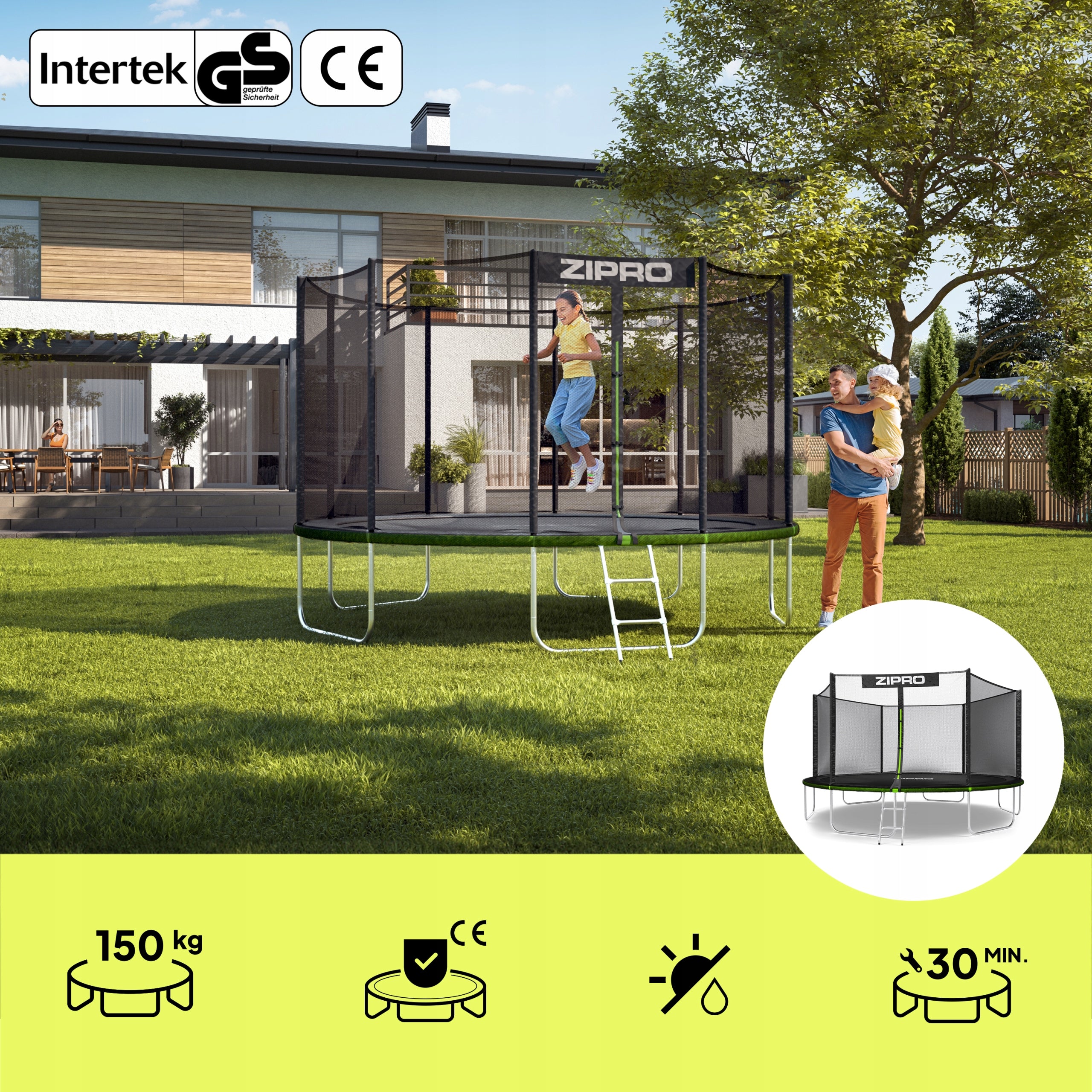 Garden trampoline with outdoor net for children 435cm 14FT - Zipro Manufacturer code 1600648