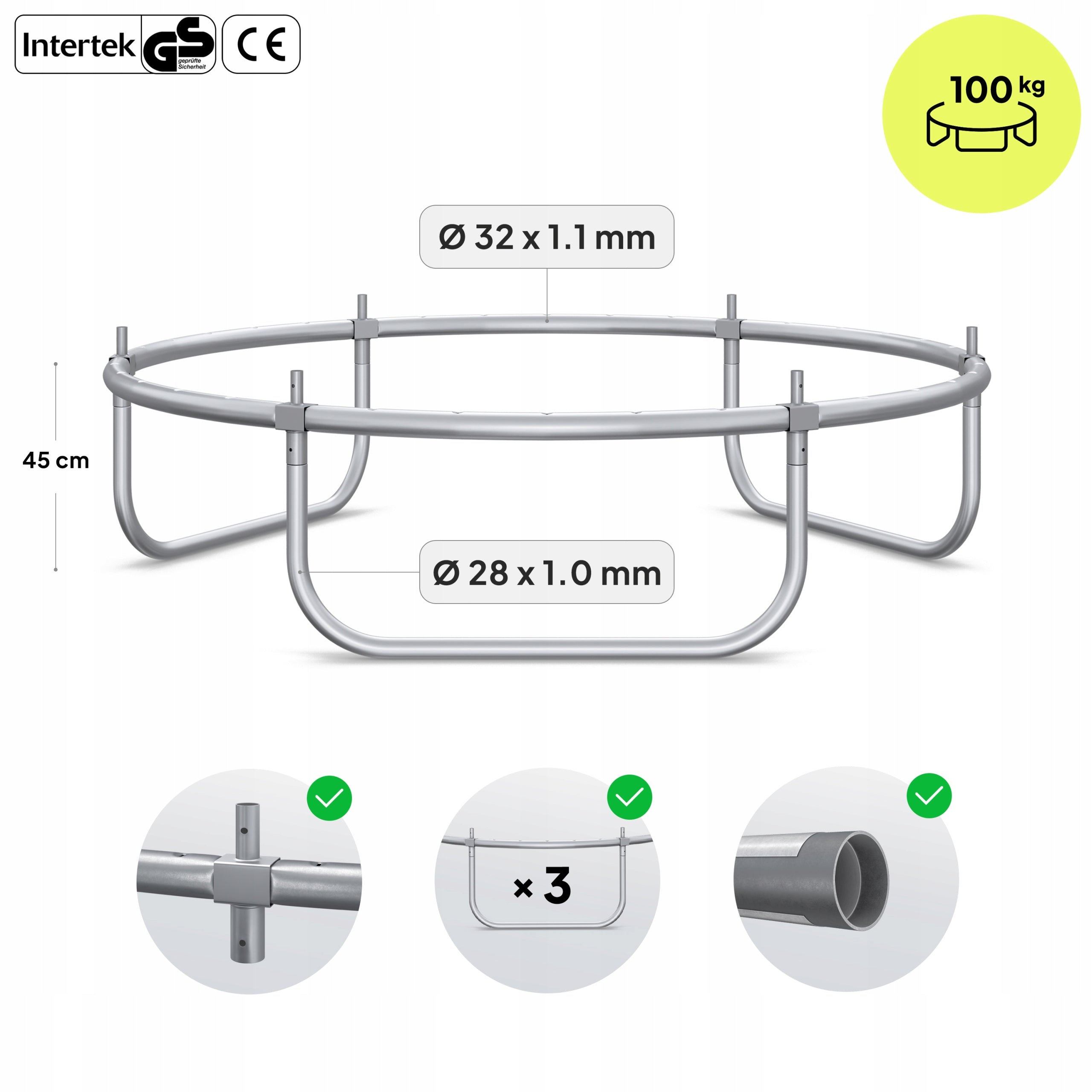 Garden trampoline with outdoor net for children 6FT 183cm - Zipro Brand Zipro