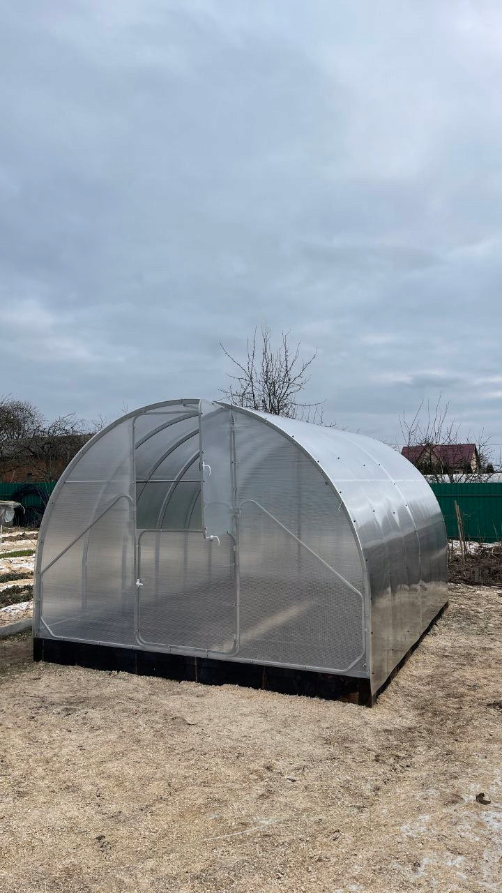 Garden tunnel greenhouse polycarbonate 6mm WOLA PRO 3x10m profile 20x40mm Manufacturer no brand
