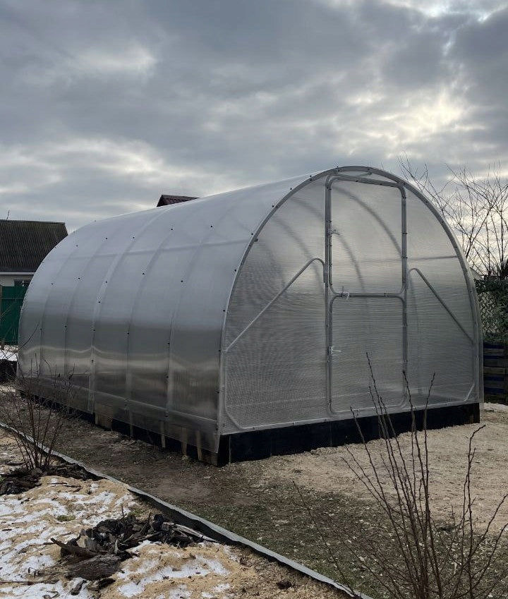 Garden tunnel greenhouse polycarbonate 6mm WOLA PRO 3x8m p. 20x40mm 2025! Length 8 m