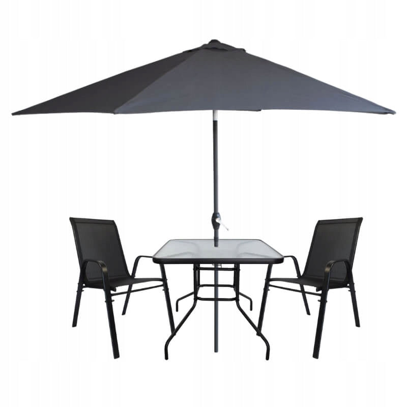 Garden umbrella 300 cm XXL broken LARGE BALCONY TERRACE GARDEN grey SOLID Packaging status original