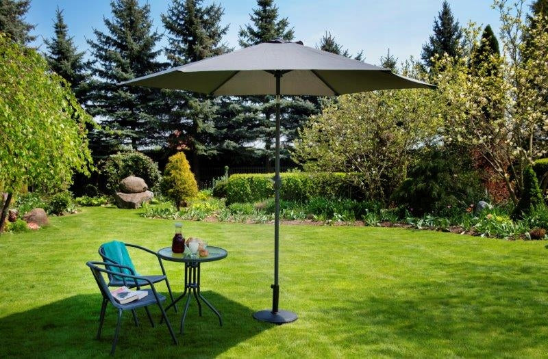 Garden umbrella FLORIDA graphite 3 meters in diameter Product height 250 cm